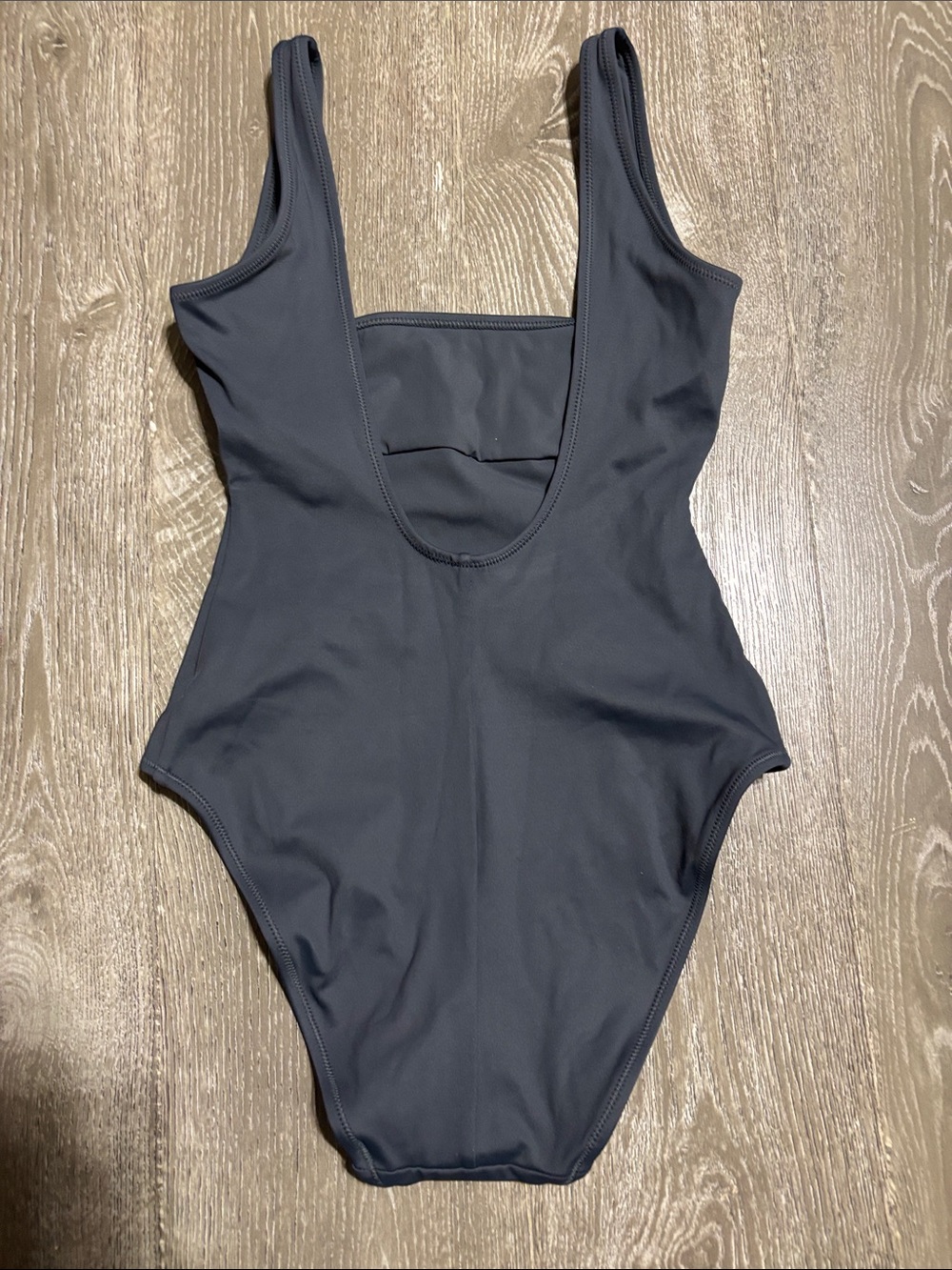 SKIMS Sculpting One-Piece Swimsuit in gunmetal gray - Picture 3 of 4